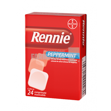 Rennie Peppermint 680 mg/80 mg comprimate masticabile