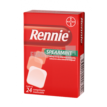 Rennie Spearmint 680 mg/80 mg comprimate masticabile