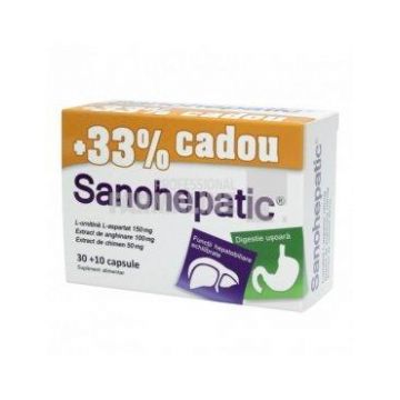 Sanohepatic 30 capsule + 10 capsule Cadou