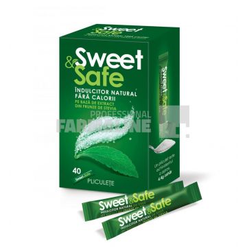 Sweet & Safe Indulcitor natural din stevie 40 bucati