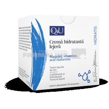 Tis Q4U Crema lejera cu Vitamine, Musetel si Acid Hialuronic 50 ml