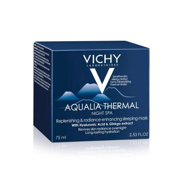 Vichy Aqualia Thermal Spa de noapte gel-crema hranitor cu efect anti-oboseala 75 ml