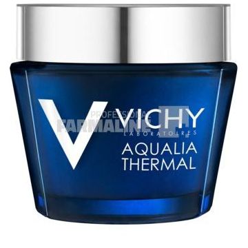 Vichy Aqualia Thermal Spa de noapte gel-crema hranitor cu efect anti-oboseala 75 ml
