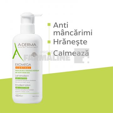 A-Derma Exomega Control Lapte emolient anti-prurit 400 ml