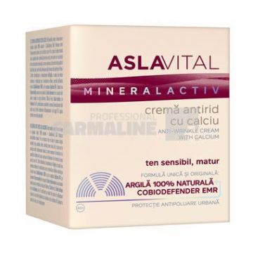 Aslavital Mineral Activ Crema antirid cu calciu 50 ml