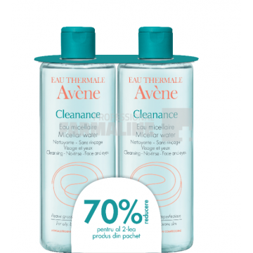Avene Cleanance Lotiune micelara 400 ml 1 + 1 70% din al II-lea