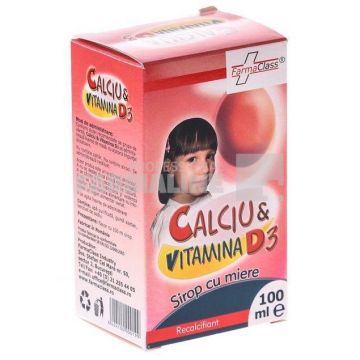 Calciu si Vitamina D3 Sirop 100 ml