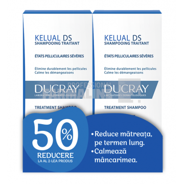 Ducray Pachet Kelual DS Sampon 100 ml 1 + 1 50% din al II lea