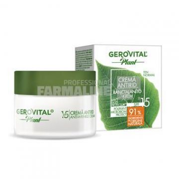 Gerovital Plant Microbiom Protect Crema antirid ten normal SPF15 50 ml