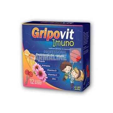 Gripovit Imuno Acadele cu aroma de Cirese 12 bucati