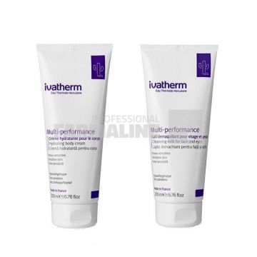 Ivatherm Multi-Performance Crema de corp 200 ml + Lapte demachiant 200 ml Cadou