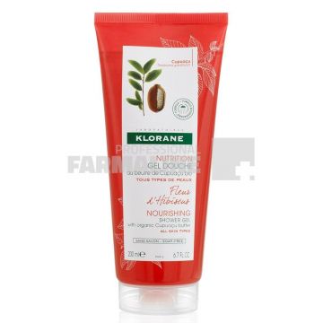 Klorane Nutrition Gel de dus cu floare de hibiscus 200 ml