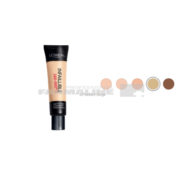 L'Oreal Infallible 24H Matte Fond de ten 22 Radiant Beige 35 ml