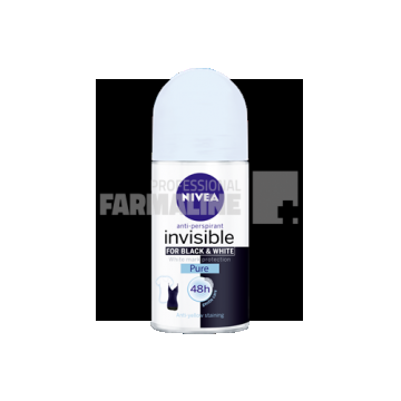 Nivea 82234 Invisible for Black&White Deorodant roll-on 50 ml