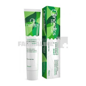 Nordics Pasta de dinti cu nuca de cocos si menta 75 ml