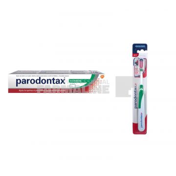 Parodontax Pachet Pasta de dinti Fluoride 75 ml + Periuta de dinti Extra Soft