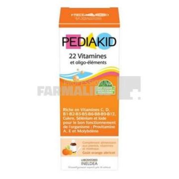 Pediakid sirop cu 22 vitamine si oligoelemente 125 ml