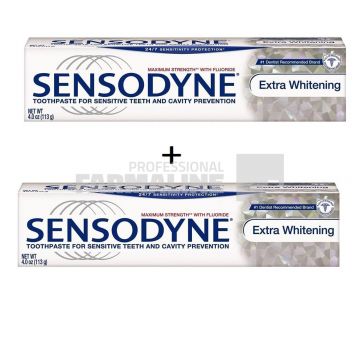 Sensodyne Pasta de dinti Extra Whitening 100 ml 1 + 1 60% din al II-lea