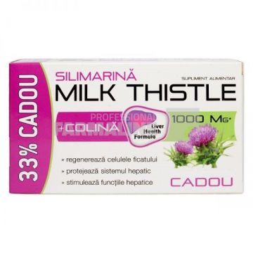 Silimarina Milk Thistle + Colina 1000 mg 90 capsule + 30 capsule