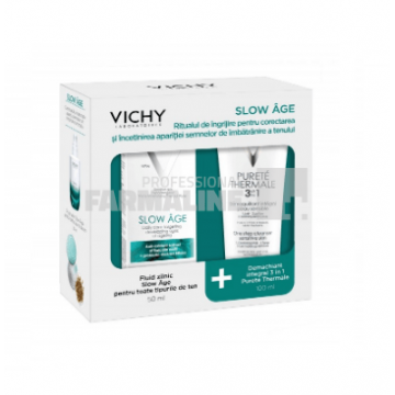 Vichy Pachet Slow Age Fluid pentru toate tipurile de ten 50 ml + Purete Thermale Integral 3 in 1 100 ml
