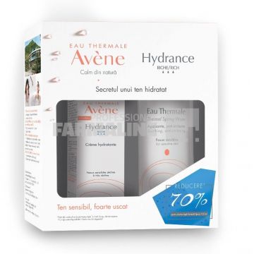 Avene Pachet Hydrance Riche Crema 40 ml + Apa termala 150 ml 70% din al II-lea