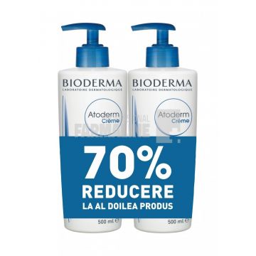 Bioderma Atoderm Crema Parfumata 500 ml Oferta 1 + 1 - 70% Din al II lea