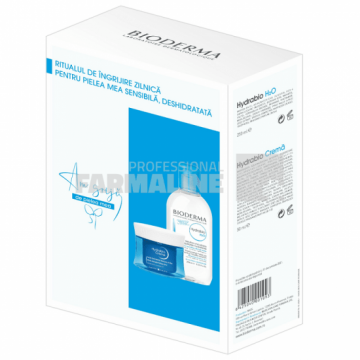 Bioderma Pachet Hydrabio Crema hidratanta piele uscat/sensibila 50 ml + Hydrabio H2O Apa Micelara 250 ml