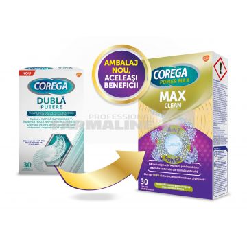 Corega Max Clean Tablete curatare proteza 30 bucati