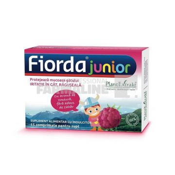 Fiorda Junior aroma de zmeura 15 comprimate pentru supt