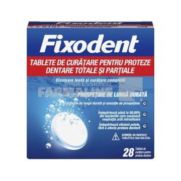 Fixodent Tab Long last fresh Tablete curatare proteza 28 bucati