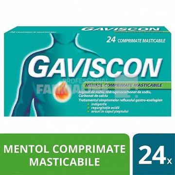Gaviscon mentol 24 comprimate masticabile