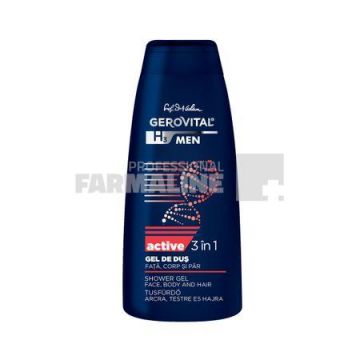 Gerovital Men Gel de dus active 3 in 1 400 ml