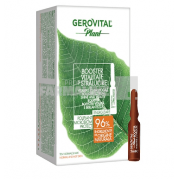 Gerovital Plant Polipant Microbiom Protect Booster vitalitate si stralucire 10 fiole