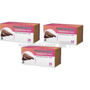 Hepatoprotect Regenerator Forte 28 capsule 2+1 Cadou