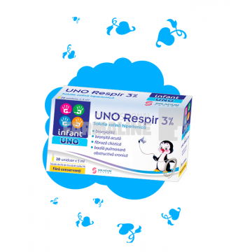 Infant Uno Respir 3% solutie salina hipertonica 20 unidoze