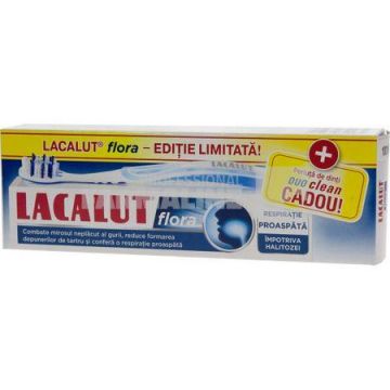 Lacalut Flora Pasta Dinti 75ML + Periuta Dinti Club Cadou