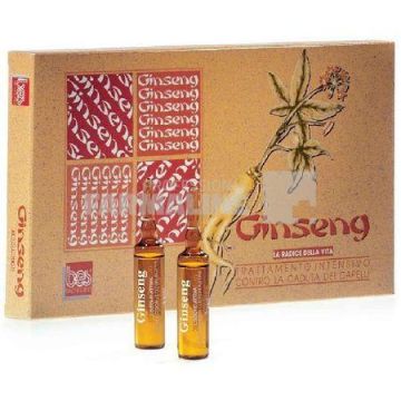 Lotiune Ginseng pentru par 12 fiole