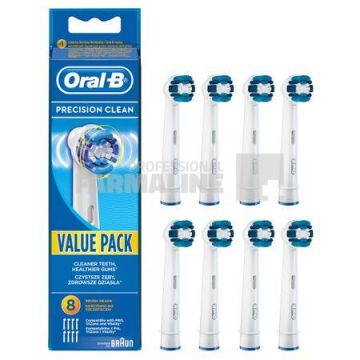 Oral B Braun Precision Clean EB.20 Rezerve cap periuta electrica 8 bucati