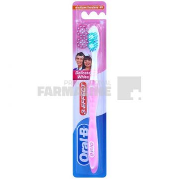 Oral B Periuta de dinti 3 Effect Delicate White 40 Medium