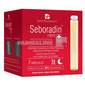 Seboradin Forte Tratament Caderea Parului si Subtiere 5.5ml - 7 fiole