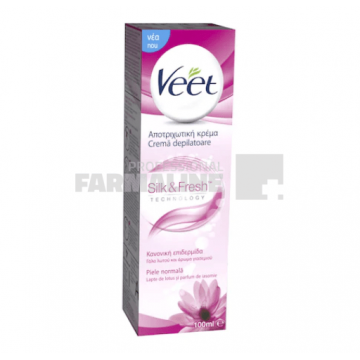 Veet Silk &Fresh Crema depilatoare cu lotus si iasomie piele normala 100 ml