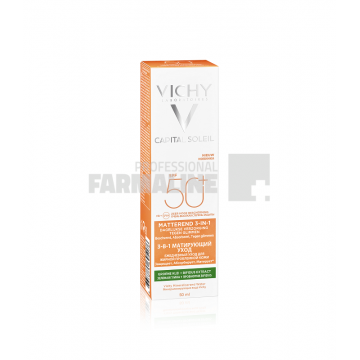 Vichy Capital Soleil Crema corectoare matifianta 3 in 1 SPF50 50 ml