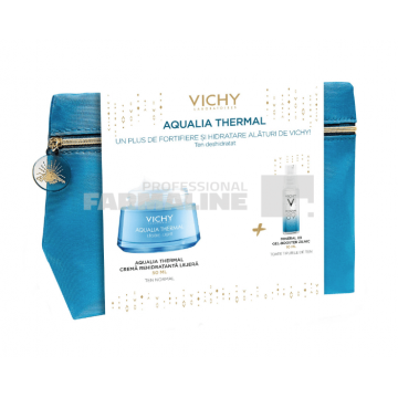 Vichy Trusa Xmax Aqualia Thermal Crema Rehidratanta lejera pentru ten normal 50 ml + Mineral 89 Gel Booster 10 ml