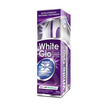 White Glo 2 in 1 With Mouthwash Pasta de dinti 100 ml