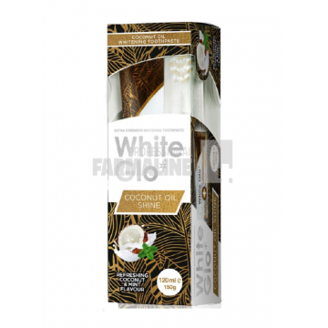 White Glo Coconut Oil Shine Pasta de dinti 100 ml