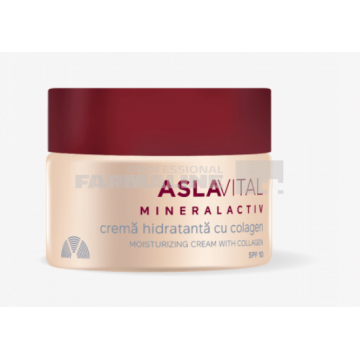 Aslavital Mineralactiv Crema hidratanta cu colagen SPF10+ 50 ml