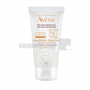 Avene Crema minerala fara parfum SPF50+ 50 ml