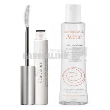 Avene Pachet Couvrance Mascara negru 7 ml + Lotiune micelara 100 ml