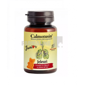 Calmotusin Junior ursuleti cu aroma capsuni 20 jeleuri