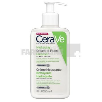 Cerave Crema spumanta de curatare si hidratare piele normal-uscata 236 ml